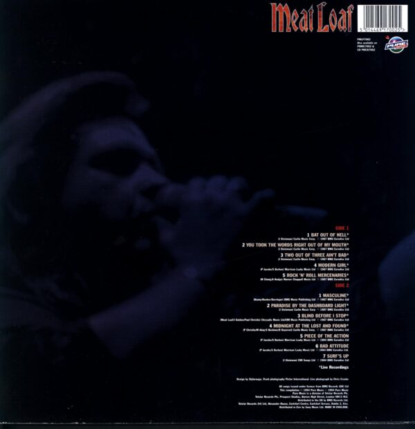 Meat Loaf-Alive In Hell-LP Vinyl