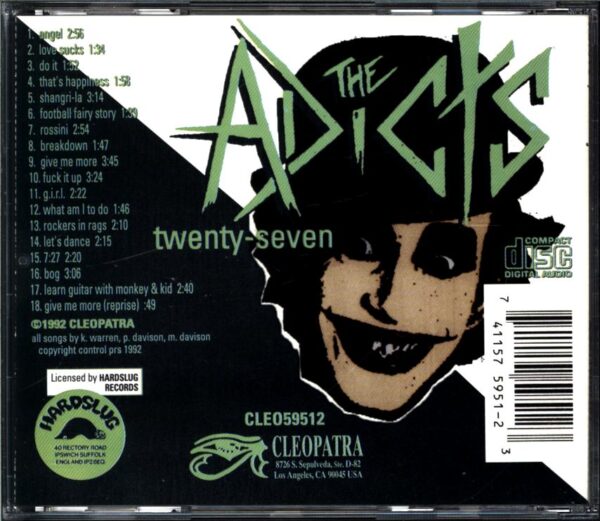 The Adicts-Twenty-Seven-CD