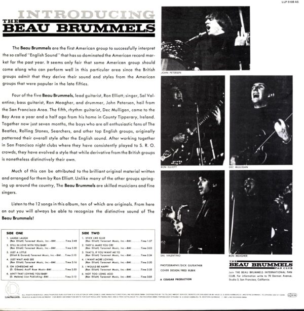 The Beau Brummels-Introducing The Beau Brummels-RE LP Vinyl