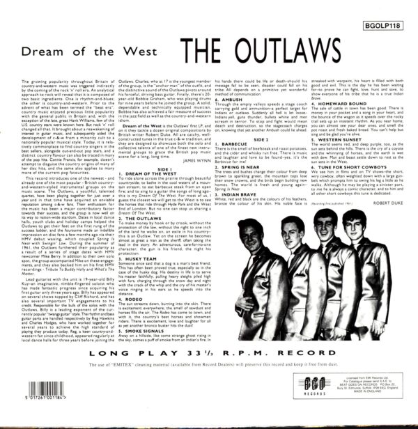 The Outlaws-Dream Of The West-RE LP Vinyl