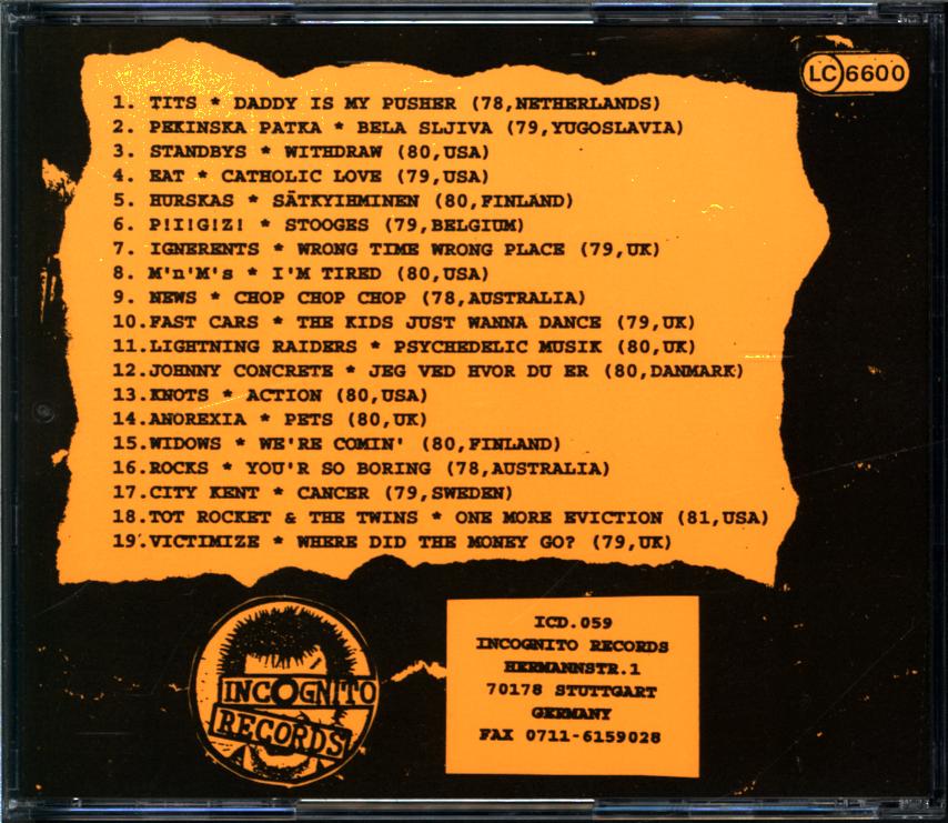 洋楽 IGNERENTS IGNERENTS Various-Back To Front Vol. 4 - Rare Punkrock 1977-'82-CD