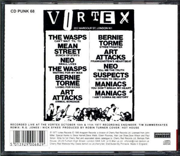 Various-Live At The Vortex - Volume One-CD