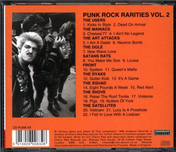 Various-Punk Rock Rarities Vol 2-CD