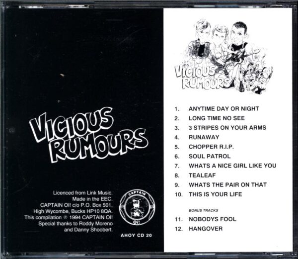 Vicious Rumours-Anytime Day Or Night-CD