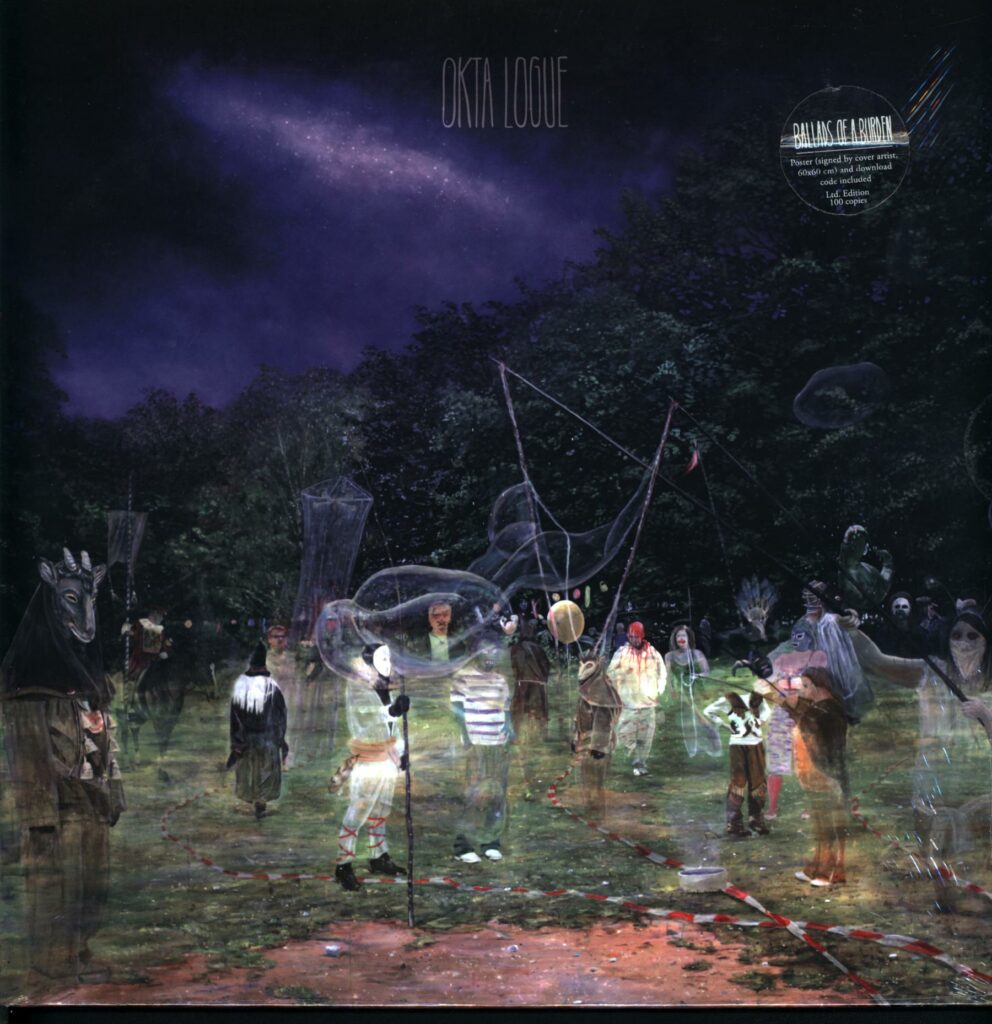 Okta Logue-Ballads Of A Burden-signed poster LP Vinyl