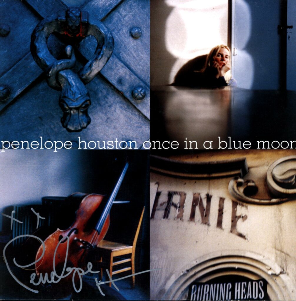 Penelope Houston-Once In A Blue Moon-signed LP Vinyl