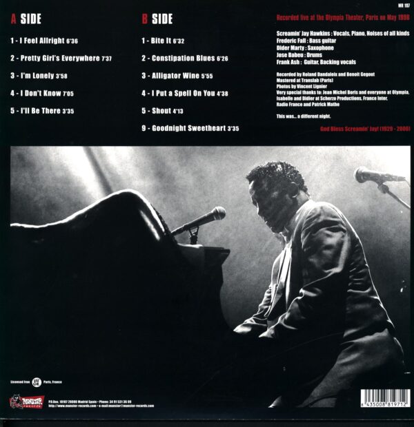 Screamin' Jay Hawkins-Live At The Olympia Paris 1998-LP Vinyl