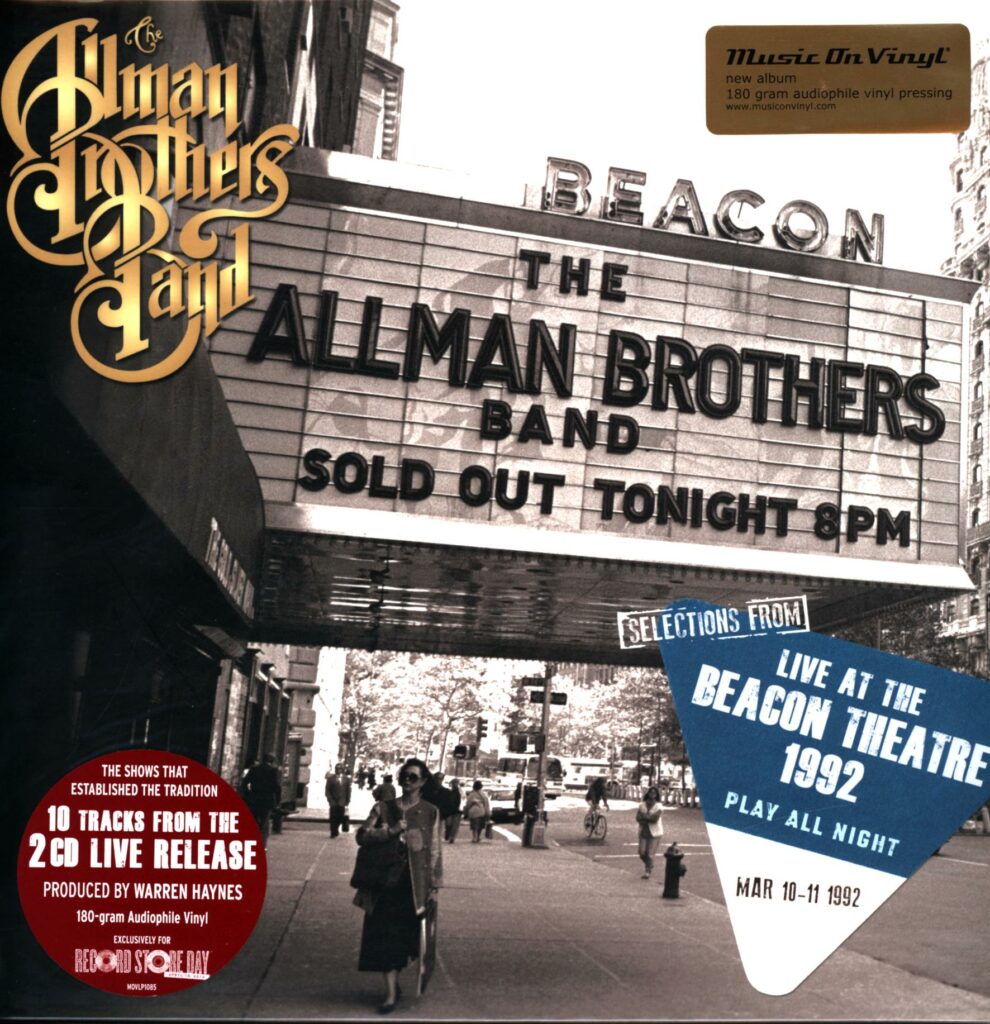 The Allman Brothers Band-Selections From Play All Night Live At The Beacon Theatre 1992-LP Vinyl