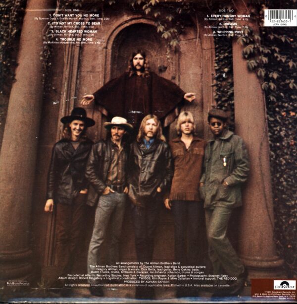 The Allman Brothers Band-The Allman Brothers Band-US RE LP Vinyl