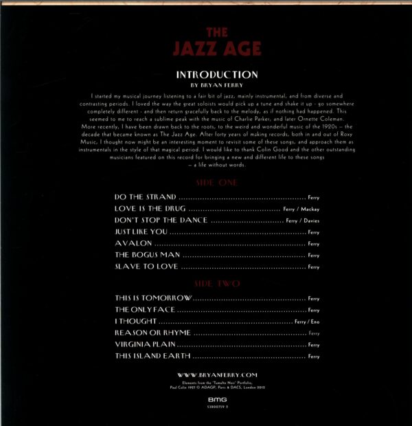 The Bryan Ferry Orchestra-The Jazz Age-LP Vinyl