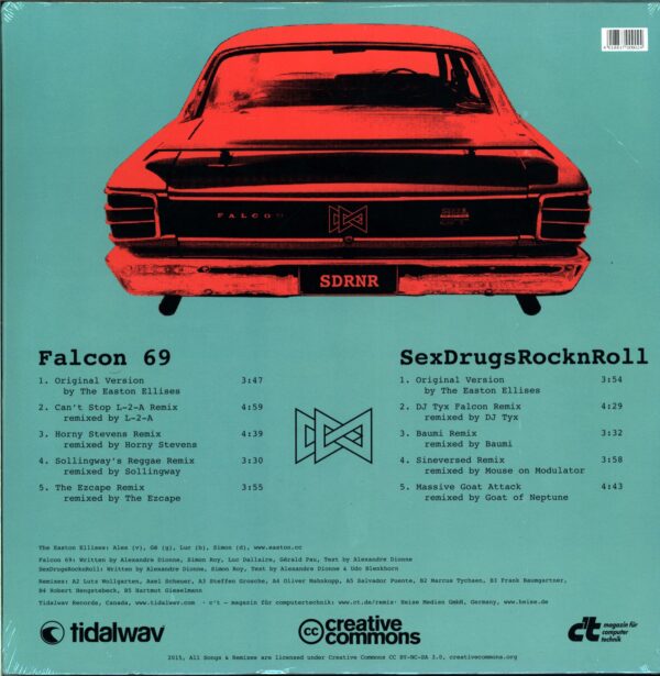 The Easton Ellises-SexDrugsRocknRoll & The Falcon 69 - The ct Remixes-12 Vinyl