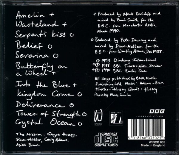 The Mission-BBC Radio 1 Live In Concert-CD