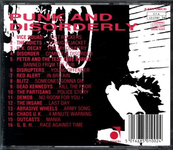 Various-Punk And Disorderly-CD