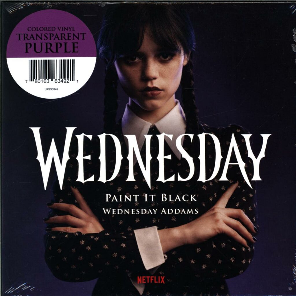 Wednesday Addams-Wednesday Main Titles Paint It Black-7 Vinyl