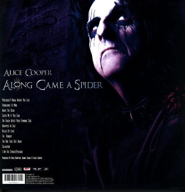 Alice Cooper-Along Came A Spider-clear LP Vinyl