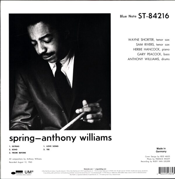 Anthony Williams-Spring-LP Vinyl