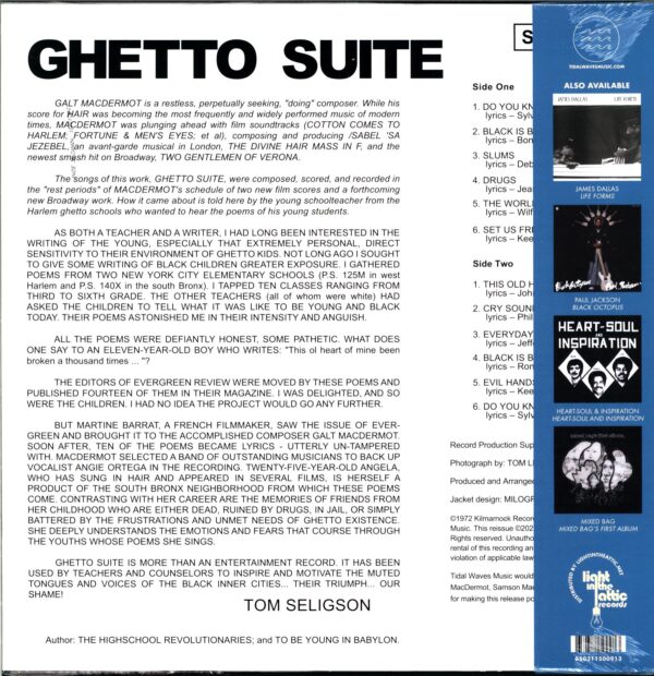 Galt MacDermot-Ghetto Suite-LP Vinyl