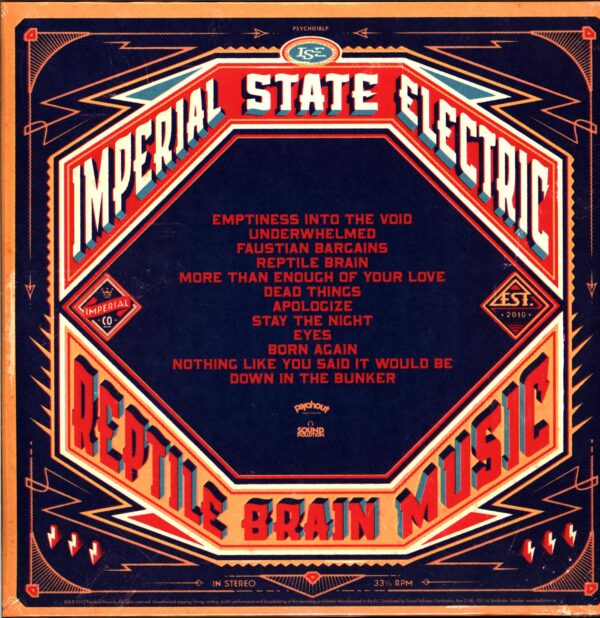 Imperial State Electric-Reptile Brain Music-LP Vinyl