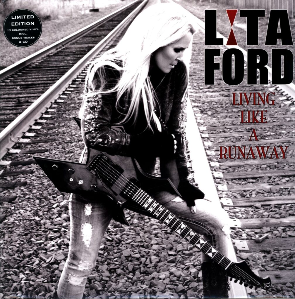Lita Ford-Living Like A Runaway-red-black LP Vinyl