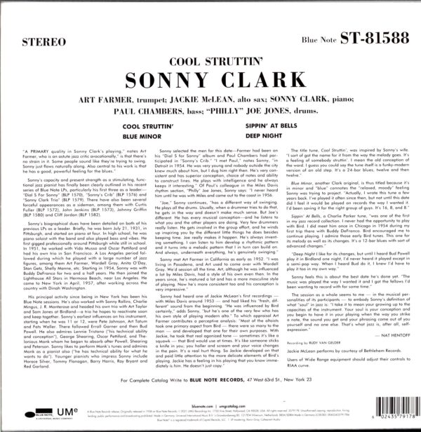 Sonny Clark-Cool Struttin'-LP Vinyl