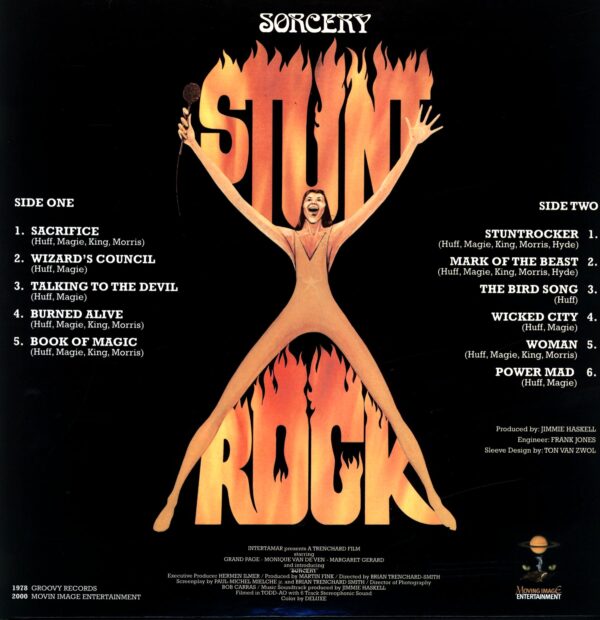 Sorcery-Stunt Rock Original Soundtrack-RE IT 2000 LP Vinyl