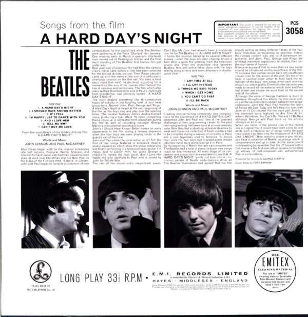 The Beatles-A Hard Day's Night-LP Vinyl