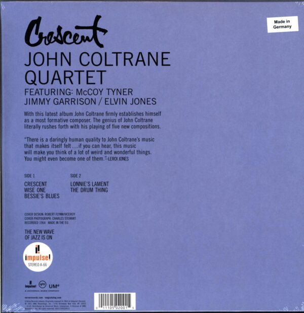 The John Coltrane Quartet-Crescent-LP Vinyl