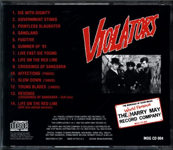 Violators-The No Future Years-CD
