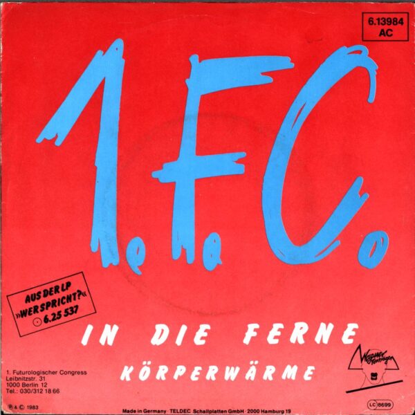 1. Futurologischer Congress-In Die Ferne-7 Vinyl