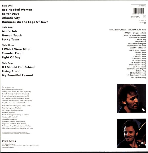Bruce Springsteen-In Concert MTV Plugged-LP Vinyl