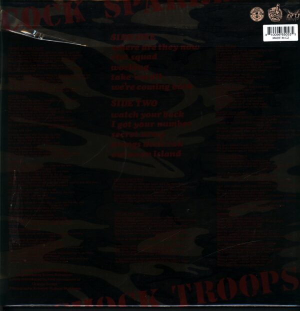 Cock Sparrer-Shock Troops 50th Anniversary RE-LP Vinyl