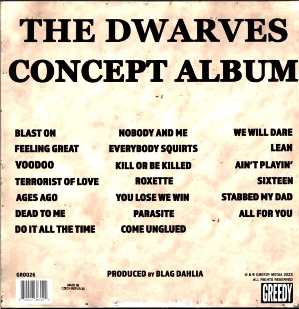 Dwarves-The Dwarves Concept Album-LP Vinyl