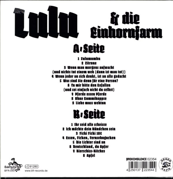 Lulu & Die Einhornfarm-Ihr Seid Alle Scheisse-LP Vinyl