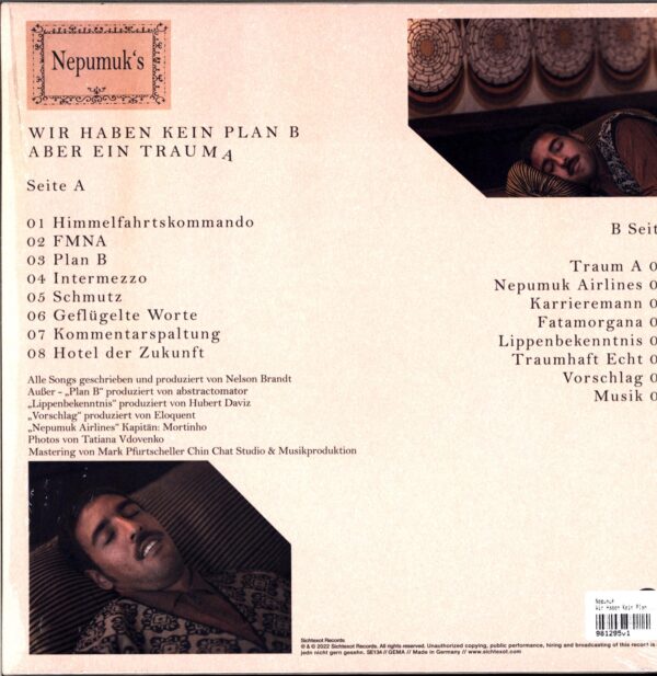 Nepumuk-Wir Haben Kein Plan B Aber Ein Trauma-LP Vinyl