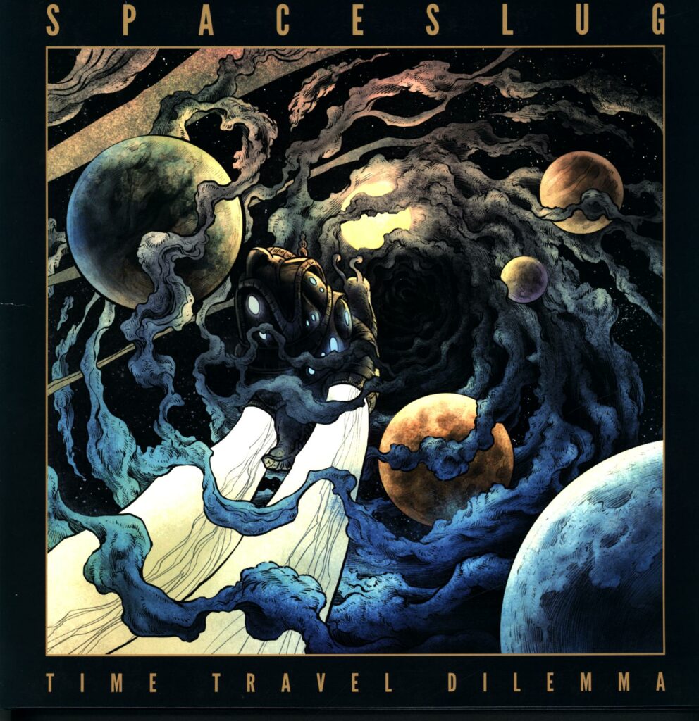 Spaceslug-Time Travel Dilemma yellow signed-LP Vinyl