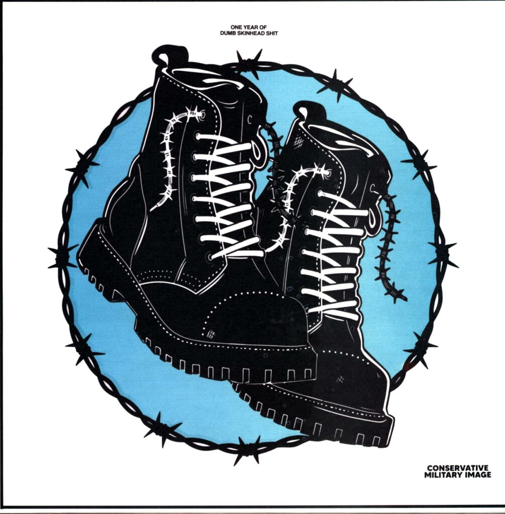 Conservative Military Image-One Year Of Dumb Skinhead Shit green-LP Vinyl