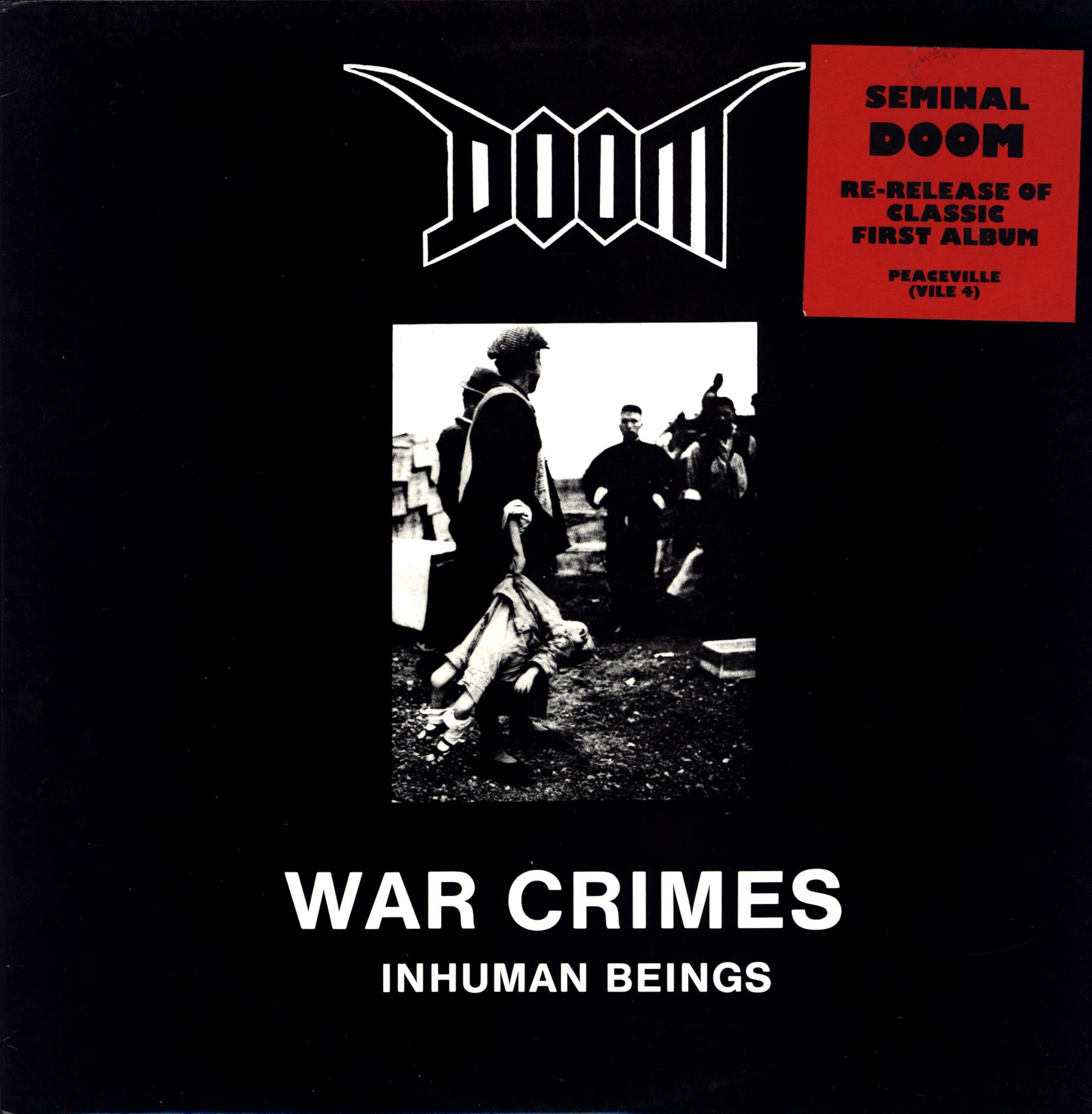 Doom-War Crimes (Inhuman Beings)-LP Vinyl white-1 Doom-War Crimes (Inhuman Beings)-LP Vinyl white
