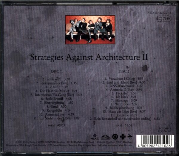 Einstürzende Neubauten-Strategies Against Architecture II-CD
