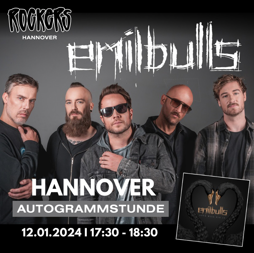 Autogrammstunde mit den Emil Bulls bei Rockers Records