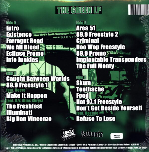 Non Phixion-The Green LP-LP Vinyl RSD 2021 olive green