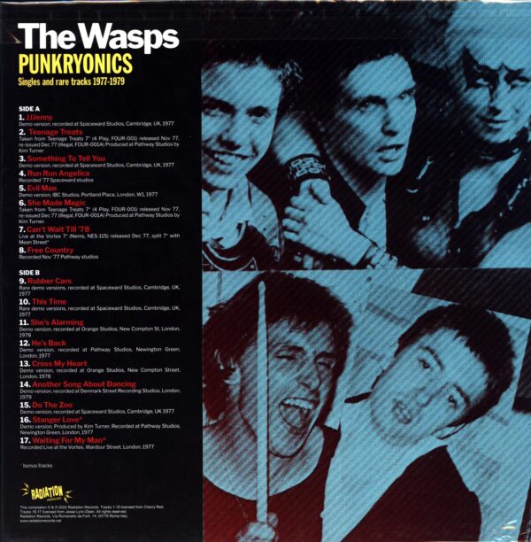 The Wasps-Punkryonics - Singles And Rare Tracks 1977-1979-LP Vinyl blue