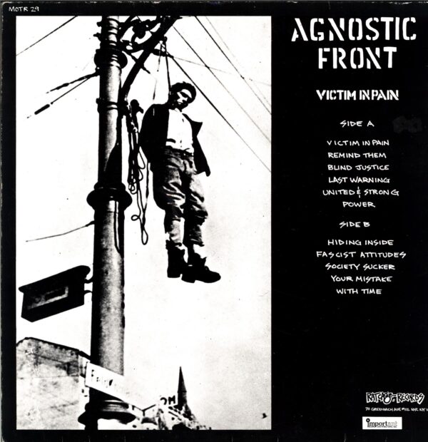 Agnostic Front-Victim In Pain-LP Vinyl gatefold 1985