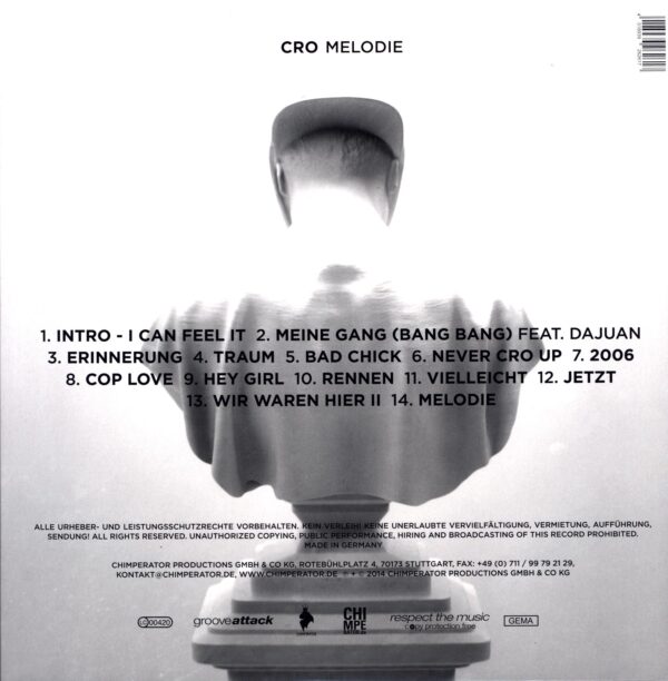 Cro-Melodie-LP Vinyl Premium weiss