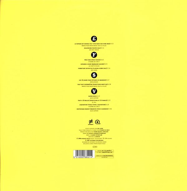 Etienne De Crécy-Super Discount-LP Vinyl