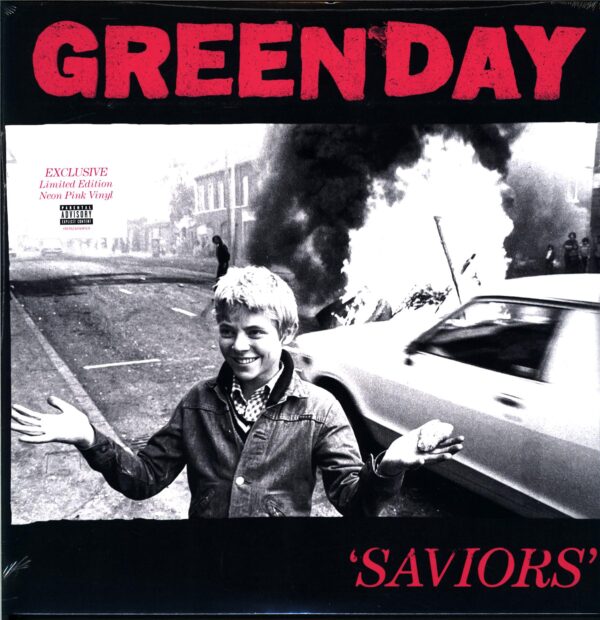 Green Day-Saviors-LP Vinyl neon pink