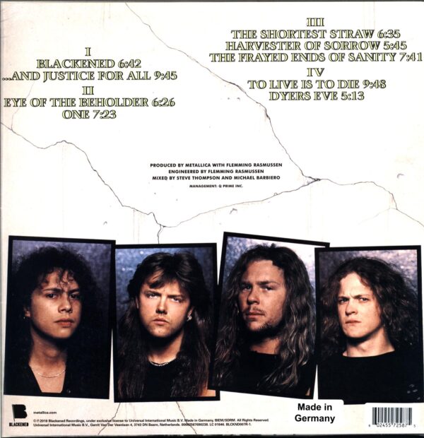 Metallica-And Justice For All-LP Vinyl dyers green