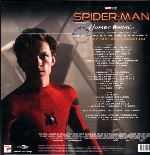 Michael Giacchino-Spider-Man Homecoming (Original Motion Picture Soundtrack)-blue LP Vinyl