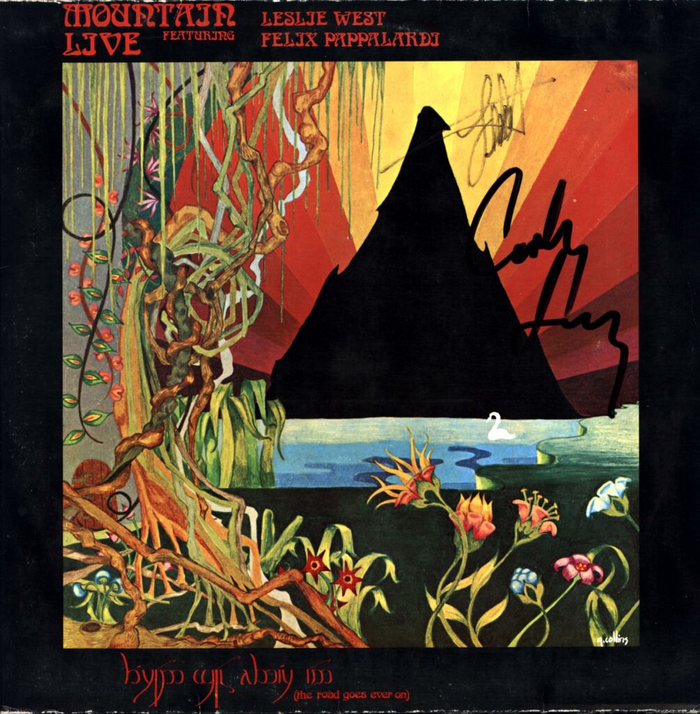 Mountain-Live - The Road Goes Ever On-LP Vinyl 1972 signed
