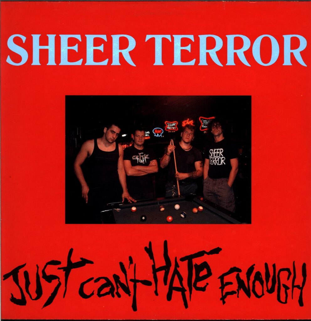 Sheer Terror-Just Can't Hate Enough-LP Red Vinyl