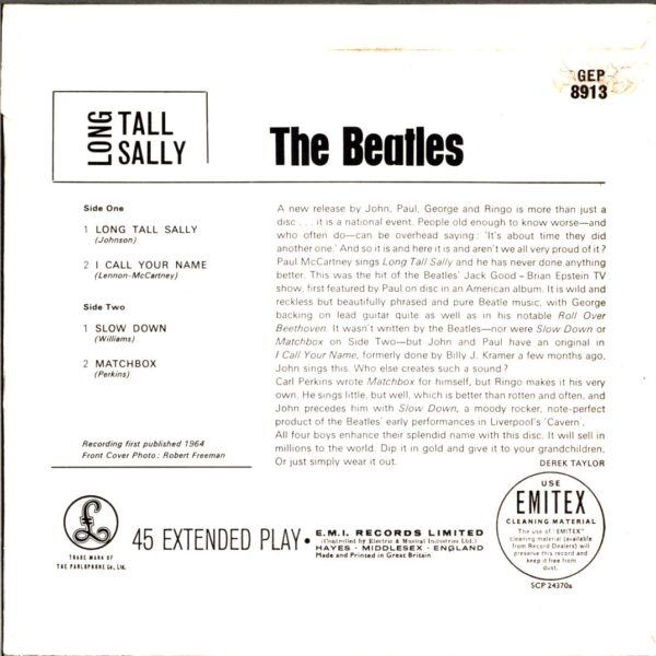 The Beatles-Long Tall Sally-7 Vinyl Reissue